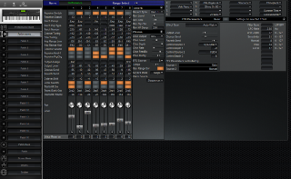 Click to display the Roland XP-80 Performance Editor