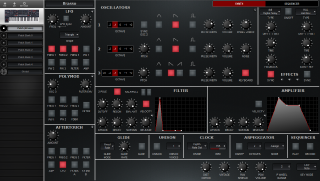 Click to display the Sequential Trigon-6 Desktop Patch - Synth Editor