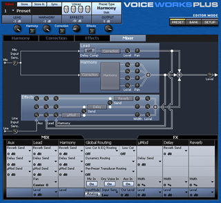 Click to display the TC-Helicon VoiceWorks Plus Preset Editor