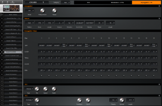 Click to display the Waldorf Blofeld Keyboard Sound 10 - Apr + FX Editor