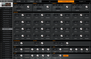 Click to display the Waldorf Blofeld Keyboard Sound 10 - MOD + LFOs Editor