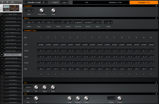 Click to display the Waldorf Blofeld Keyboard Sound 11 - Apr + FX Editor