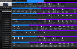 Click to display the Waldorf M Sound - Osc/Wavetable/Filter/Mixer/Amp Editor