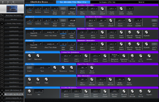 Click to display the Waldorf M Sound 2 - Osc/Wavetable/Filter/Mixer/Amp Editor
