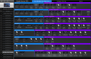 Click to display the Waldorf M 16 Sound 1 - Osc/Wavetable/Filter/Mixer/Amp Editor