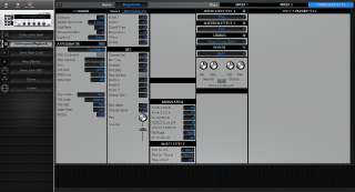 Click to display the Yamaha CS6R Performance - Common+Effects Mode Editor