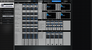 Click to display the Yamaha CS6R Voice - FILTER+EQ+LFO Mode Editor