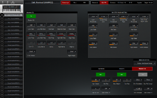 Click to display the Yamaha MODX 8 Performance - Common Ctl Sets Editor