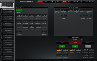 Click to display the Yamaha MODX 8 Performance - Common Scenes Editor