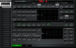 Click to display the Yamaha MODX 8 Performance - FM Common Editor