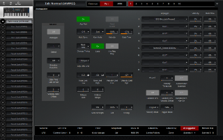 Click to display the Yamaha MODX 8 Performance - Part Arpeggiator Editor