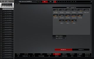 Click to display the Yamaha MODX 8 Performance - Part Ins A/B Editor