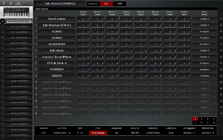 Click to display the Yamaha MODX 8 Performance - Part Knob Assign Editor