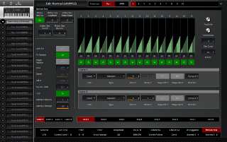 Click to display the Yamaha MODX 8 Performance - Part Motion SEQ Editor