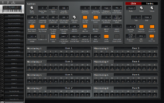 Click to display the Yamaha MODX 8 System Editor