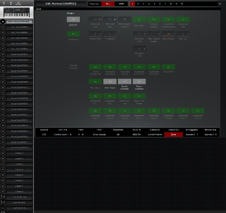Click to display the Yamaha MODX 6+ Performance - Part Zone Editor