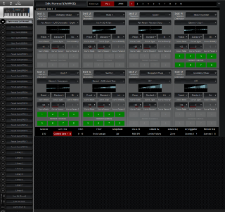Click to display the Yamaha MODX 7 Performance - Part Control Sets Editor