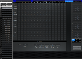 Click to display the Yamaha MOXF 6 Multi - Arp Select Editor