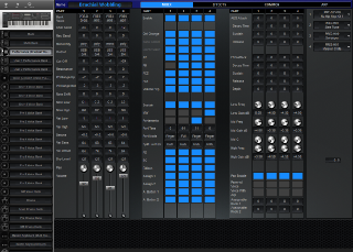 Click to display the Yamaha MOXF 6 Performance - Mixer Editor
