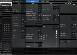 Click to display the Yamaha MOXF 6 System - System Editor