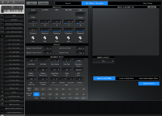 Click to display the Yamaha MOXF 8 System - EQ + Effects Editor