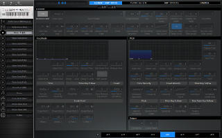 Click to display the Yamaha MX49 Voice - Element / Amp / Pitch Editor