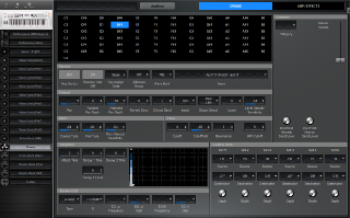 Click to display the Yamaha MX61 Drums - Drums Editor