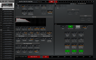 Click to display the Yamaha Montage 8 Performance - AWM Filter/EQ/LFO Editor