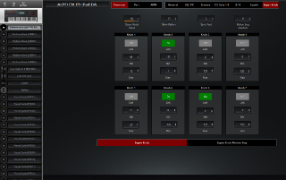 Click to display the Yamaha Montage 8 Performance - Common A/D+Motion Editor