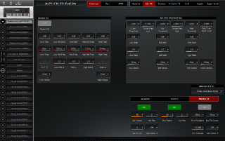 Click to display the Yamaha Montage 8 Performance - Common Ctl Sets Editor