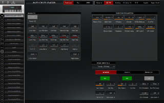 Click to display the Yamaha Montage 8 Performance - Common EQ/FX Editor