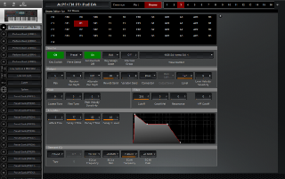 Click to display the Yamaha Montage 8 Performance - Drums Editor