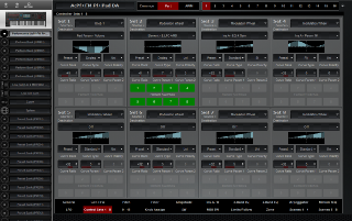 Click to display the Yamaha Montage 8 Performance - Part Control Sets Editor
