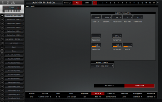 Click to display the Yamaha Montage 8 Performance - Part Ins A/B Editor