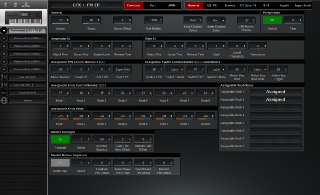 Click to display the Yamaha Montage 6 Performance - Common Editor