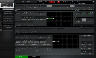 Click to display the Yamaha Montage 6 Performance - FM Common Editor