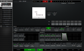Click to display the Yamaha Montage 6 Performance - FM Operator Editor