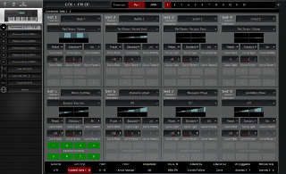 Click to display the Yamaha Montage 6 Performance - Part Control Sets Editor