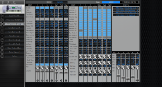 Click to display the Yamaha Motif ES7 Performance - Mixer Mode Editor