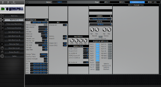 Click to display the Yamaha Motif ES Rack Multi - Common+Effects Mode Editor