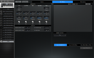 Click to display the Yamaha Motif XF 6 System - EQ + Effects Editor