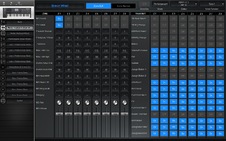 Click to display the Yamaha Motif XF 7 Master Keyboard Editor
