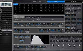 Click to display the Yamaha Motif XS 6 Drums - Drums Editor