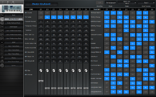 Click to display the Yamaha Motif XS 6 Master Keyboard Editor