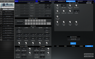 Click to display the Yamaha Motif XS 7 Multi - Common/Effects Editor