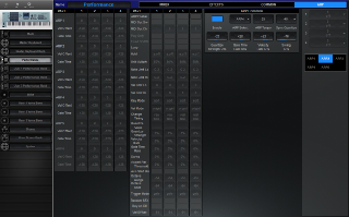 Click to display the Yamaha Motif XS 7 Performance - Arp Editor