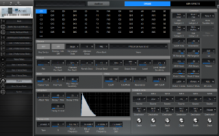 Click to display the Yamaha Motif XS 8 Drums - Drums Editor