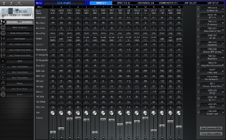 Click to display the Yamaha Motif XS 8 Multi - Mixer (1) Editor