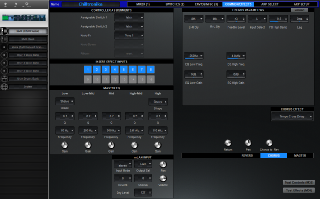 Click to display the Yamaha Motif XS Rack Multi - Common/Effects Editor