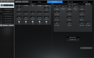 Click to display the Yamaha Motif XS Rack System - EQ + Effects Editor